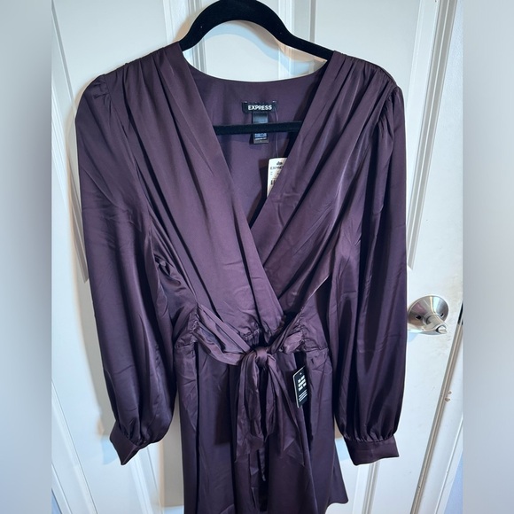 Express dress size Large color: Deep purple - Picture 1 of 4